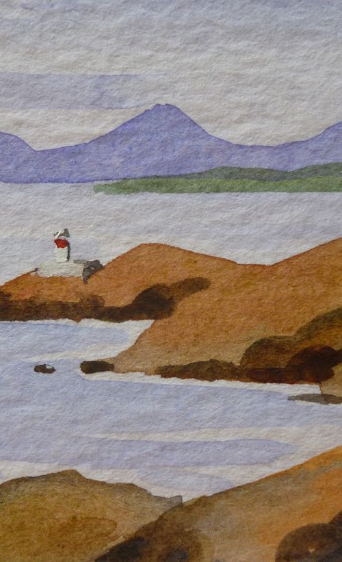 Baily Lighthouse and Dublin Bay by Maire Flanagan