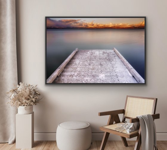 White Pier, Lake Tahoe - FRAMED - Limited Edition