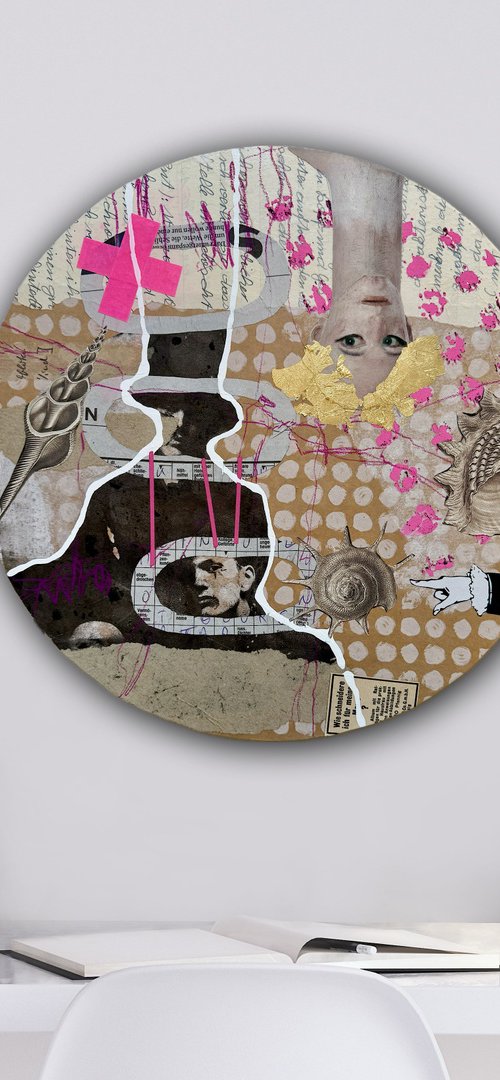 I don’t need a hat! (Tondo) by Marita Tobner