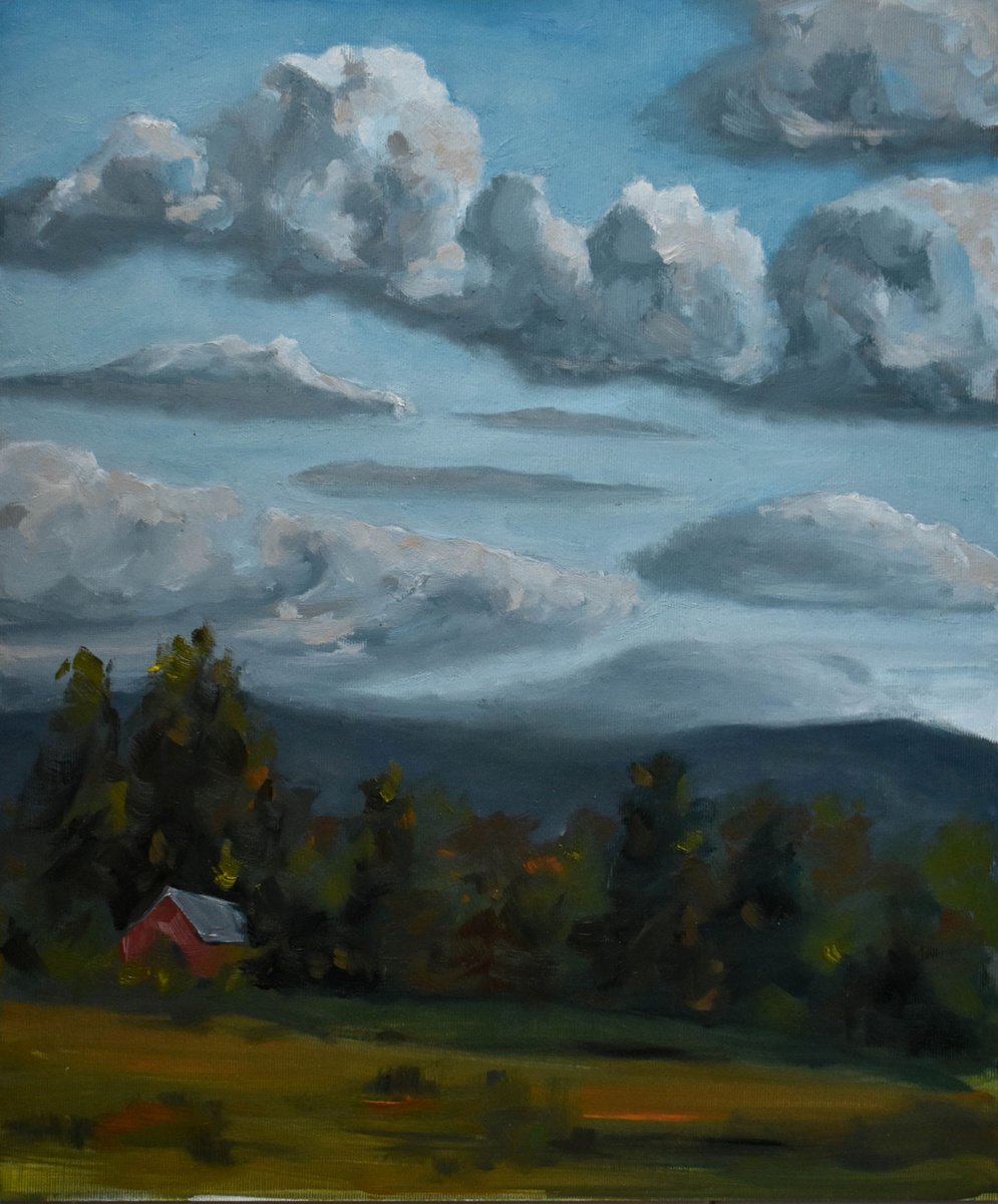Landscape with clouds by Oleksii Iakurin
