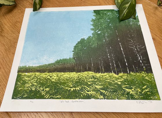 Forest Linocut Print