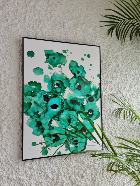 Green Dahlias