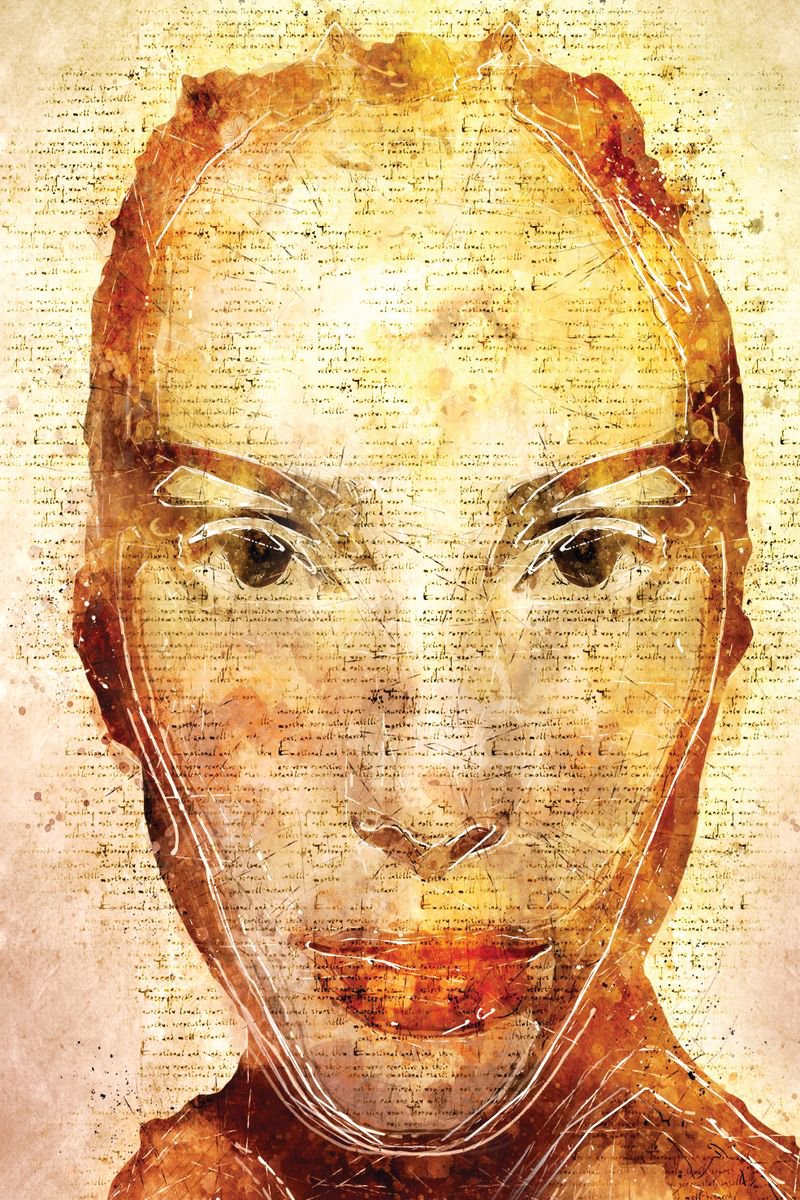 Illustrative Portrait Photograph By Srdjan Jevtic, 39 X 59", Chosen, Original Artwork