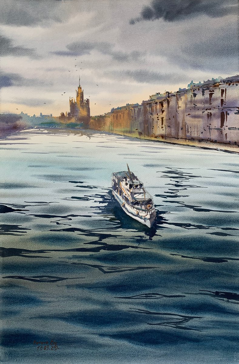 Moscow river by Evgenia Panova