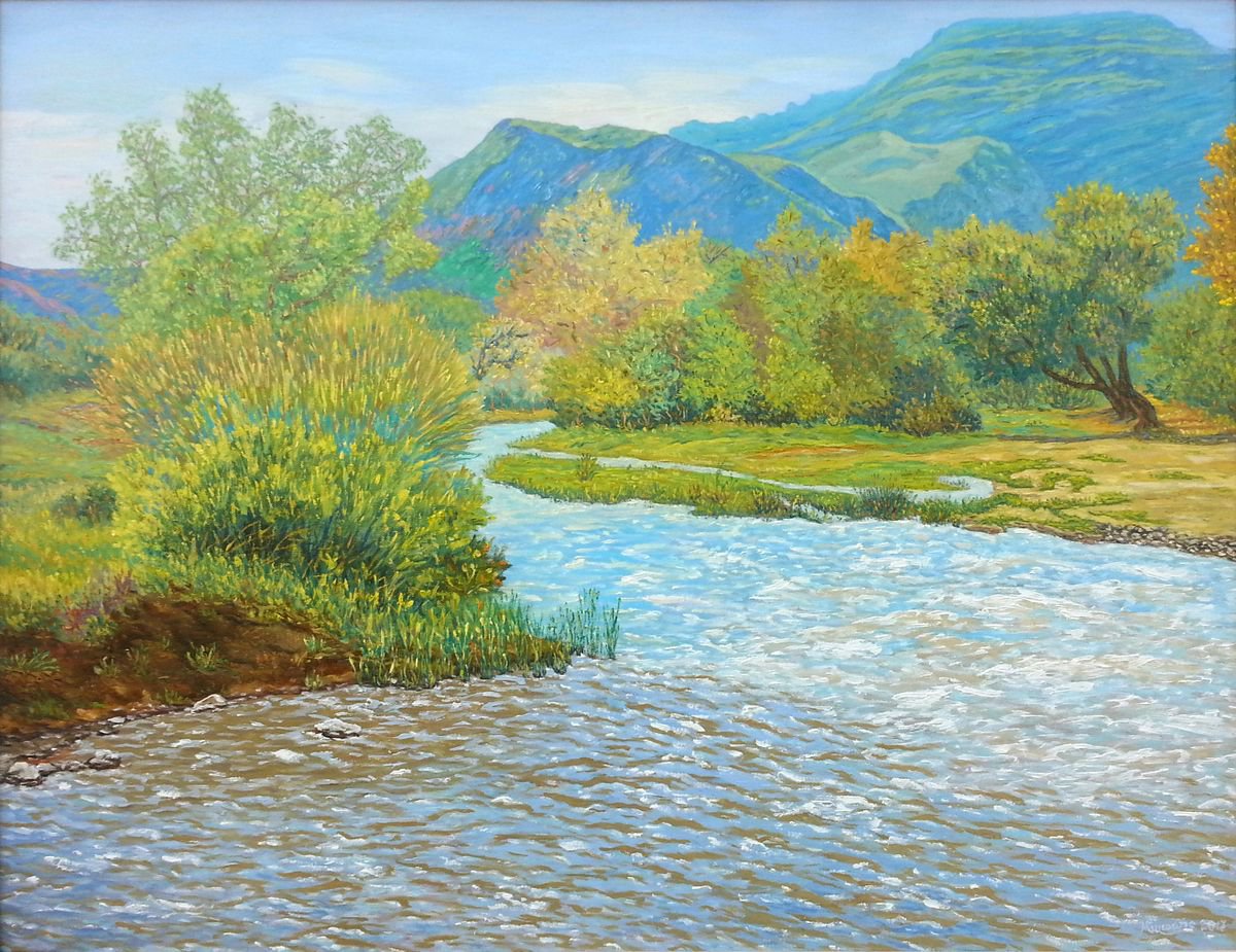 Mountain River by Guvanchmyrat Hojaniyazov