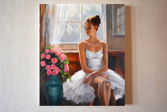 A ballerina at the window