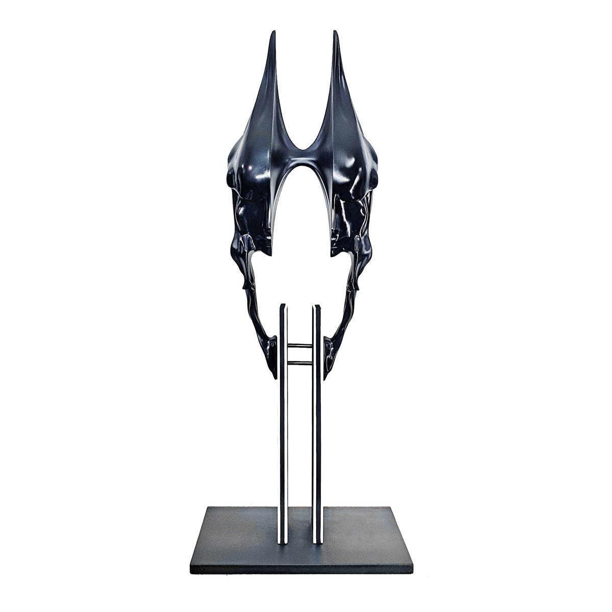 Surrealistic Portrait Sculpture By Aboud Fares, 16 X 39, Firm, Original Artwork