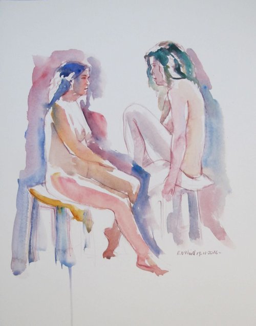 seated nudes by Rory O’Neill
