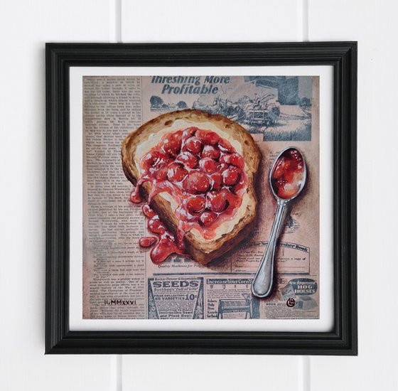 Cherry Jam Toast