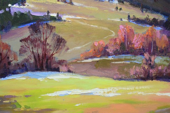 "In the mountains"