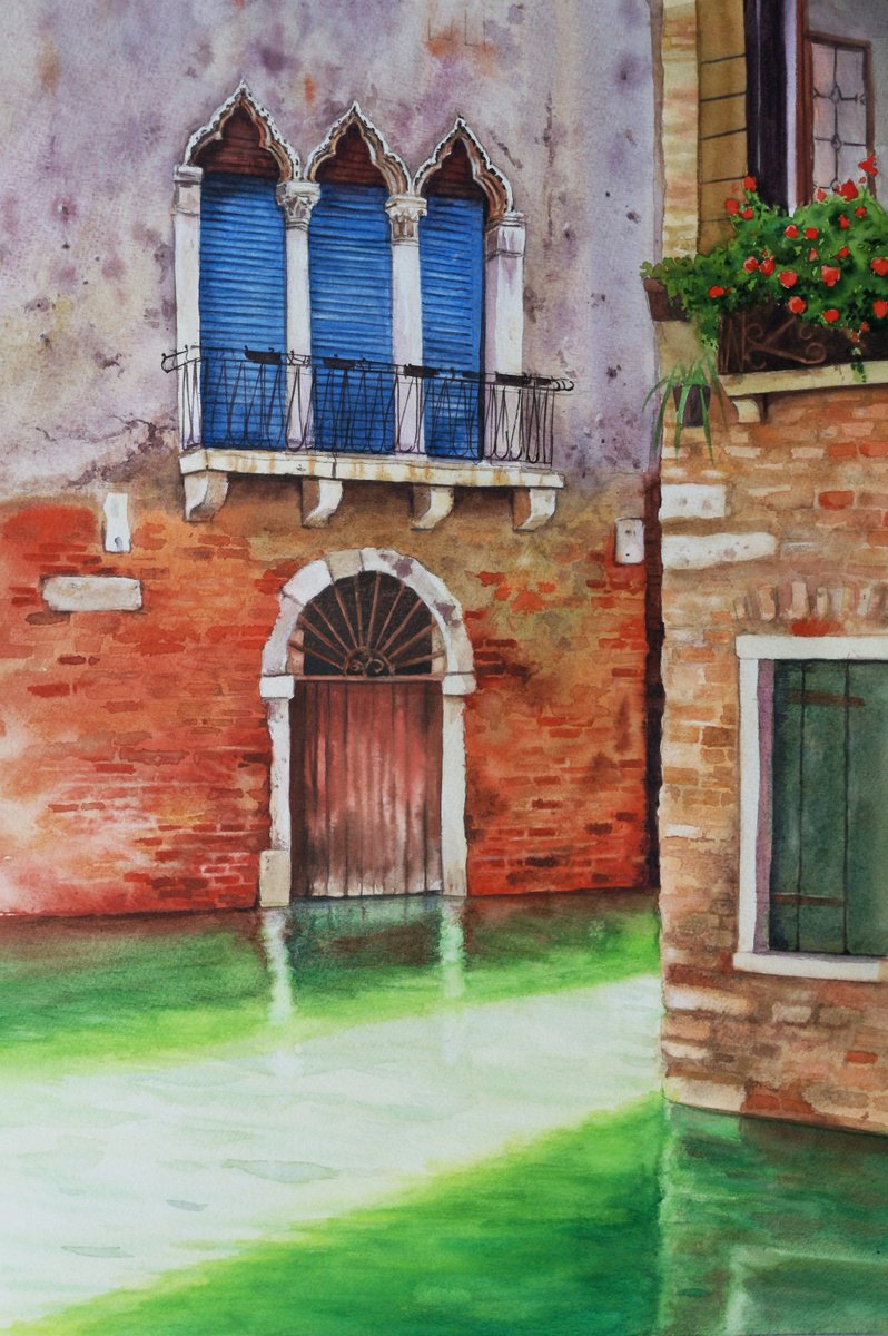 Colors of Venice - Venice - Venezia - Venetia - Italy by Olga Beliaeva Watercolour