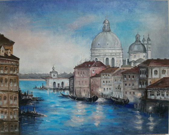 Venice, oil painting