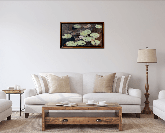 Water Lilies in Still Light