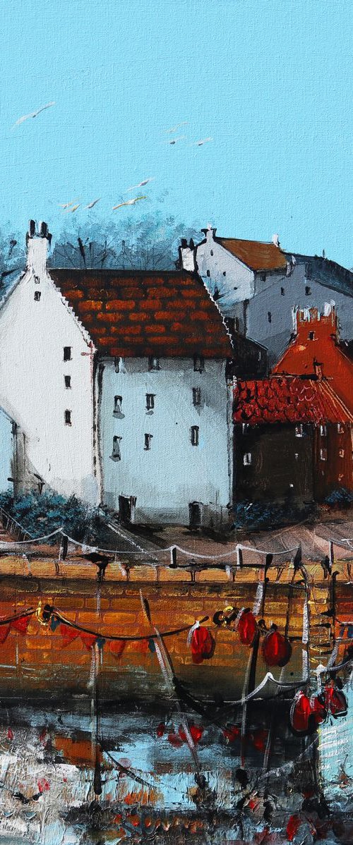 Crail Harbour Side by Irina Rumyantseva