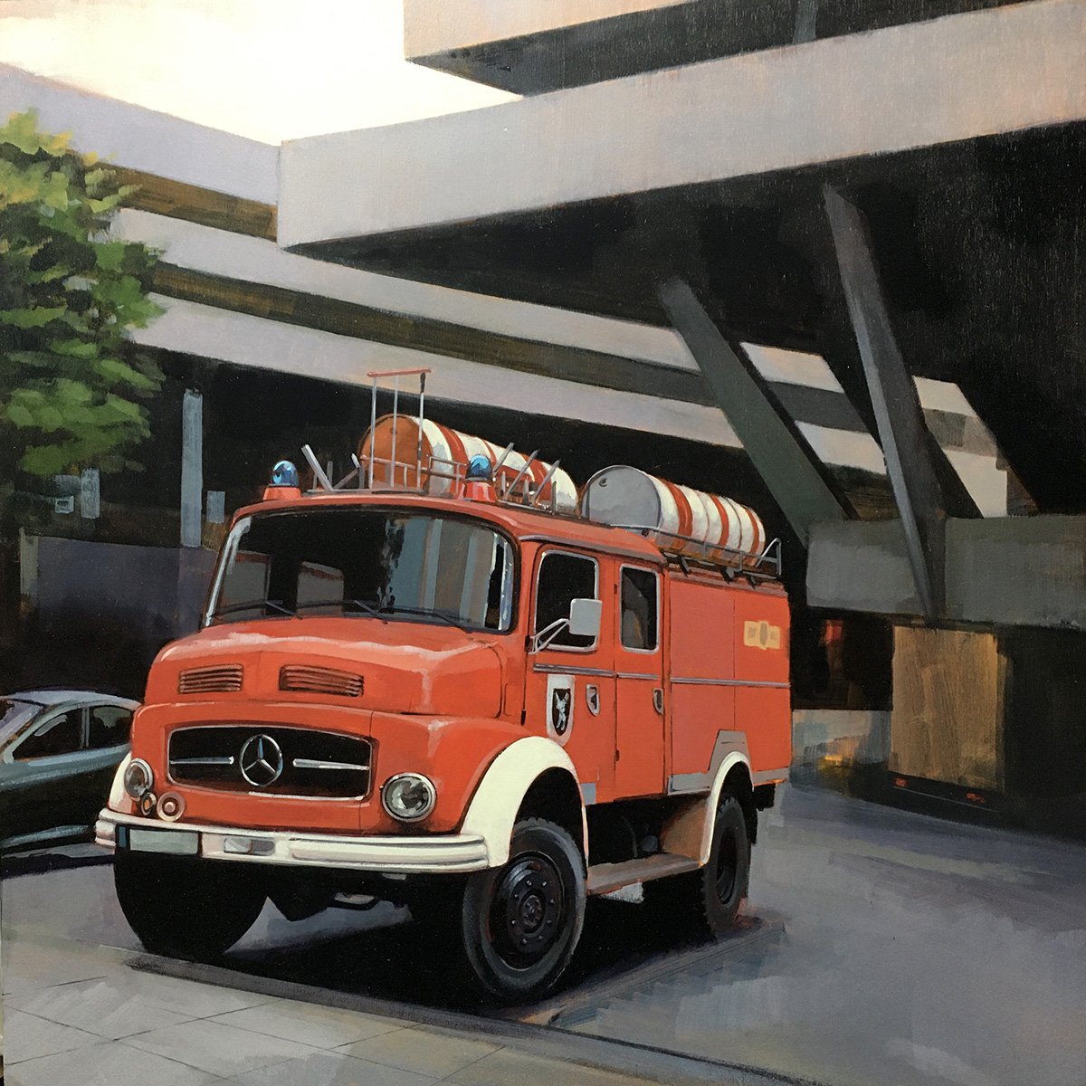 Fire Engine at The Southbank by Andrew Morris
