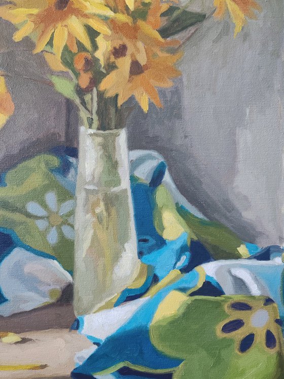 Composition with flowers