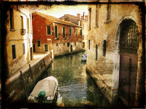 Venice in Italy - 60x80x4cm print on canvas 02461m1 READY to HANG