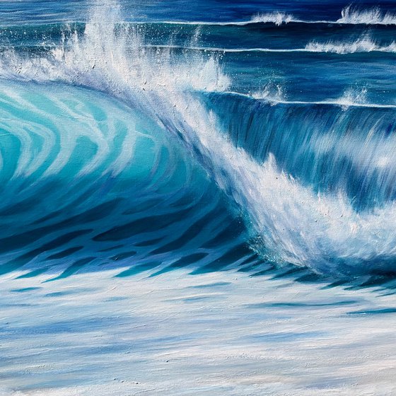 Turquoise Wave Cresting