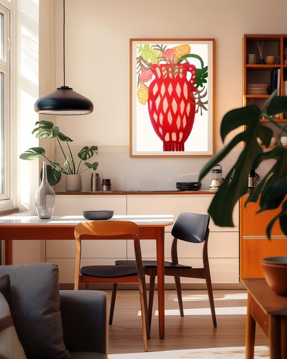 Spanish Red Vase