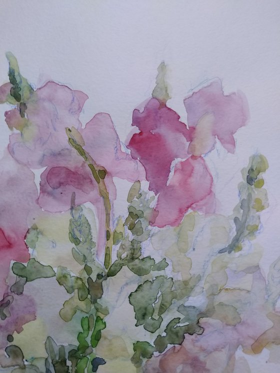 Bouquet of summer. Original watercolour painting.