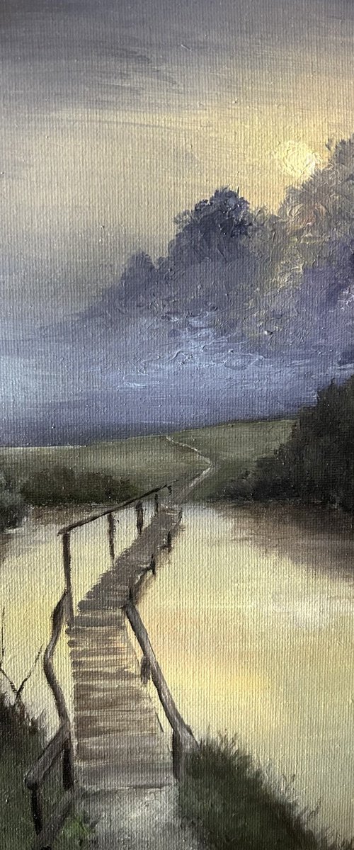 Oil Painting "Vergessen" Original by Hannah-Marie Blohme Pierro