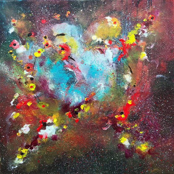 “ Lovers field II“ Acrylic Painting 70x70 cm