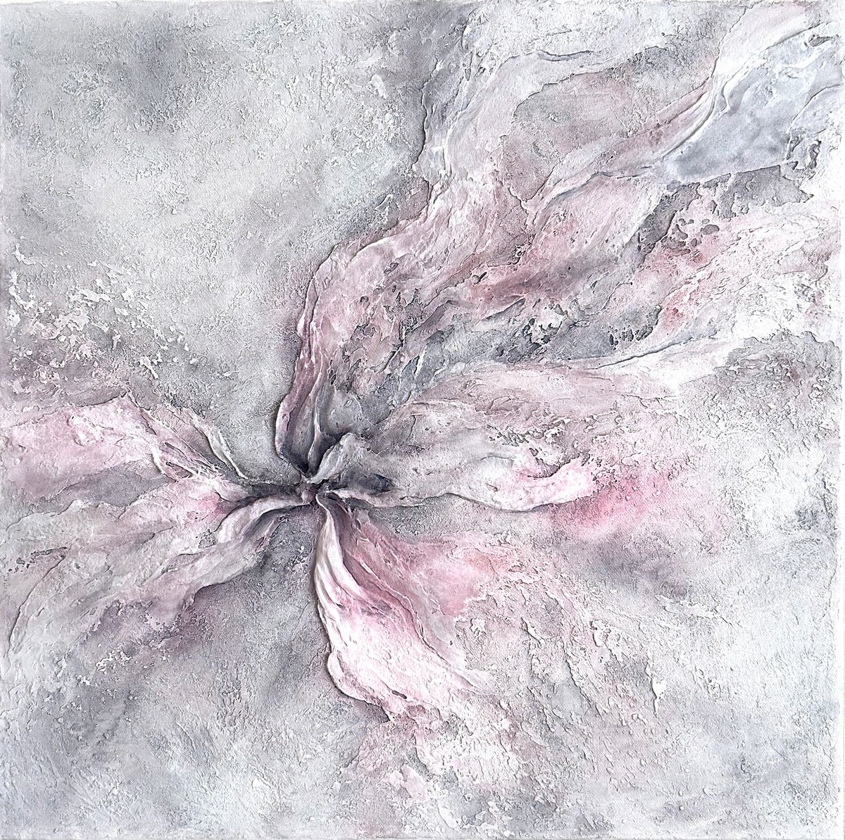 Floral textured art by Olga Grigo