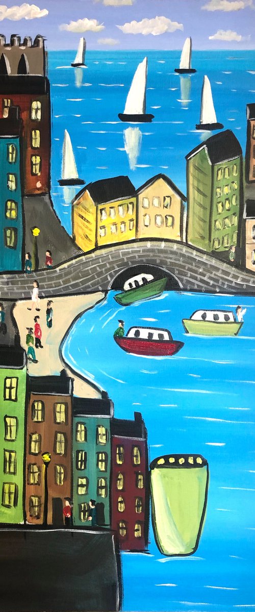 Boats And Houses 3 by Aisha Haider