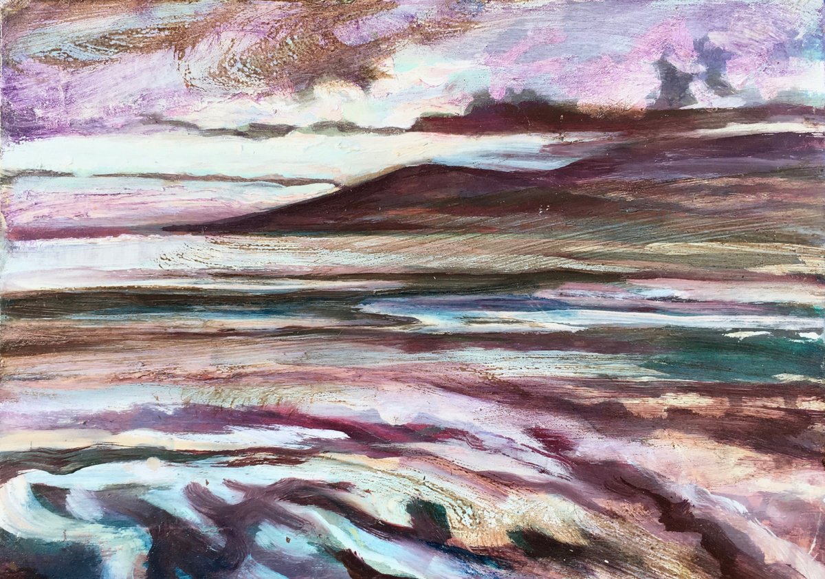 Impressionistic Landscape Oil Painting By Guy Pickford, 12 X 8, Inordinate, Original Artwork