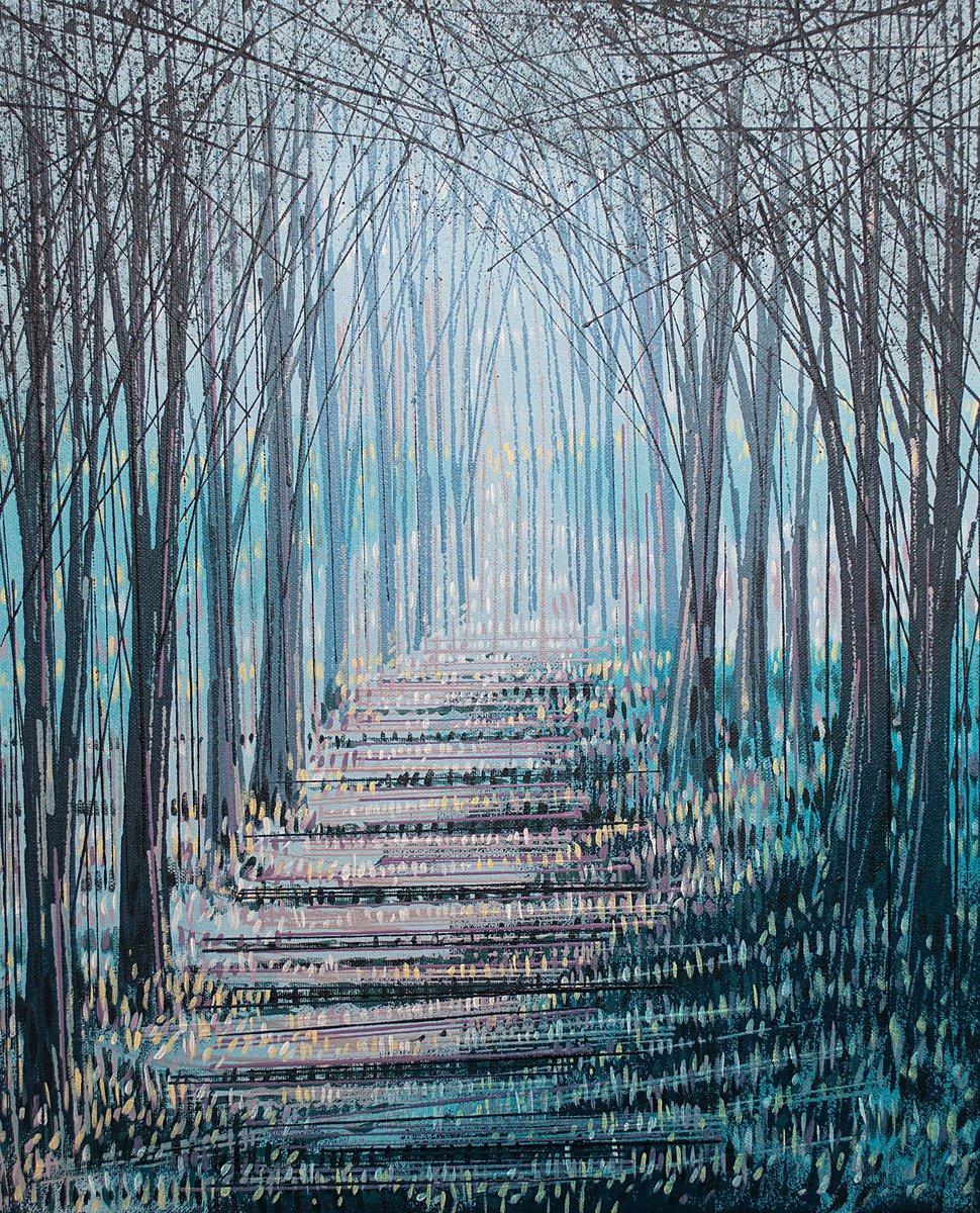  Forest At Twilight By Marc Todd, 18 X 22, Artwork For Sale On Artfinder
