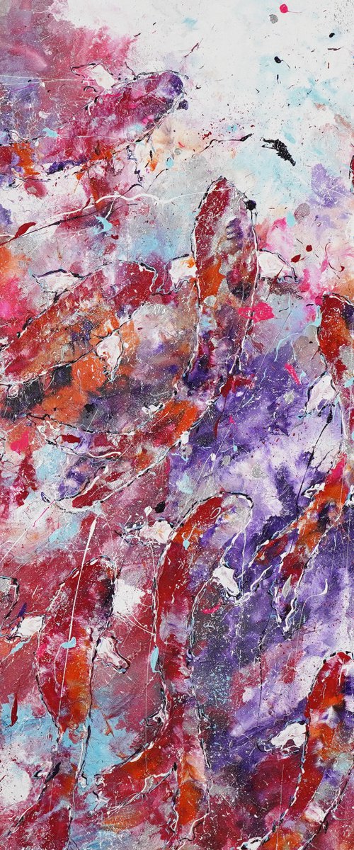 Abstract Fishes Odyssey 3 by Dominique Lenoir