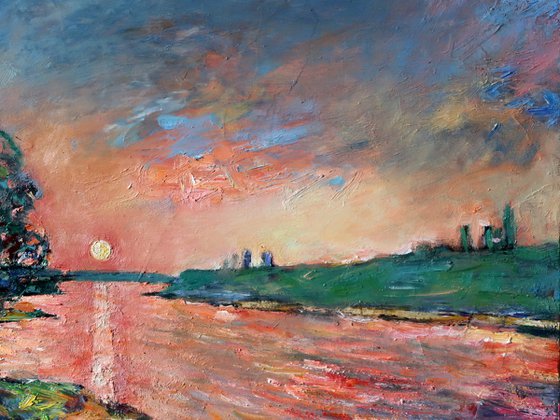 Sunset on the River