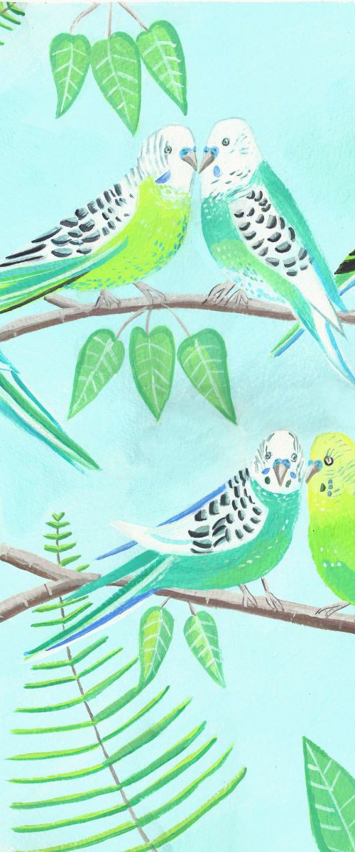 The Budgie Party by Mary Stubberfield