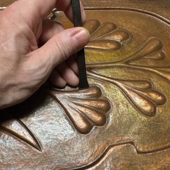 "The Architect's Garden" Copper Wall Relief