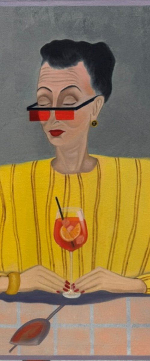 "The Lady with Aperol" by Nina Grigel