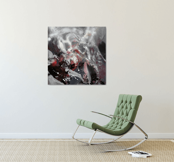 Large Unique Abstract Painting Chopin Music By Kloska