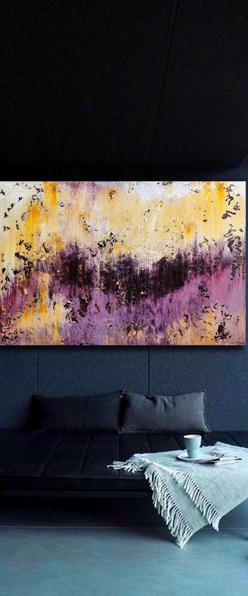 150x100cm. / abstract painting / Abstract 1238 by Alex Senchenko