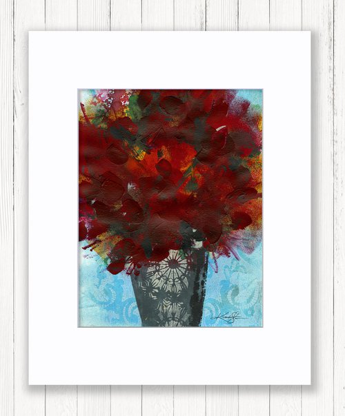 Blooms Of Joy 21 - Vase Of Flowers Painting by Kathy Morton Stanion by Kathy Morton Stanion