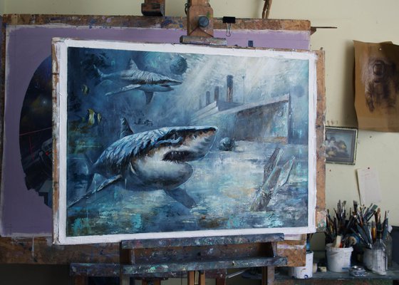 Оптимистический пейзаж 2D.