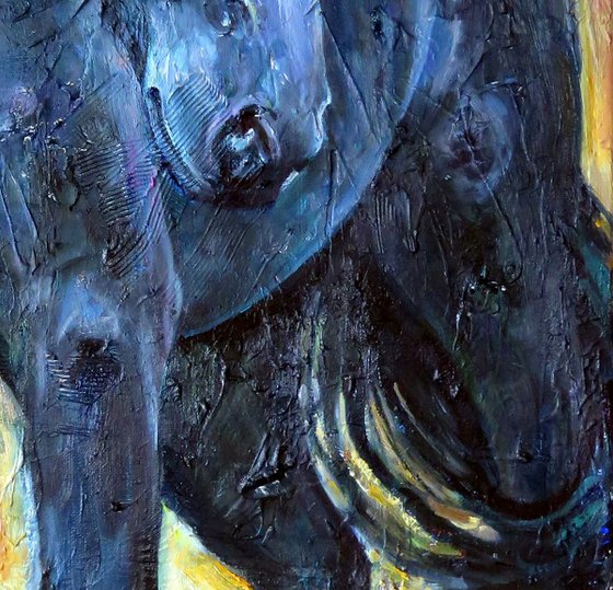 Blue Horse, Animal, Contemporary Art,2019