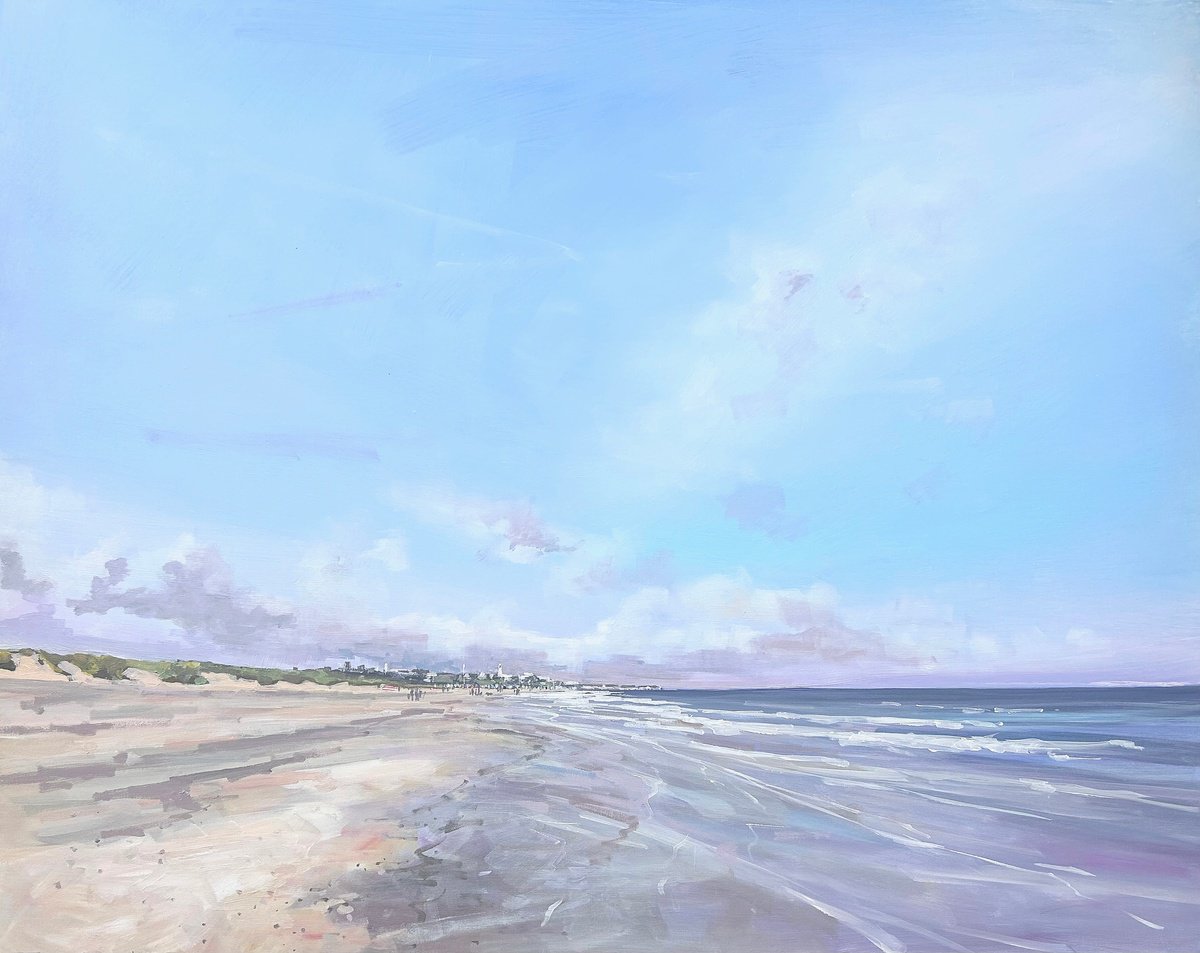  Southwold Beach April By Tom Cringle, 39 X 31, Artwork For Sale On Artfinder