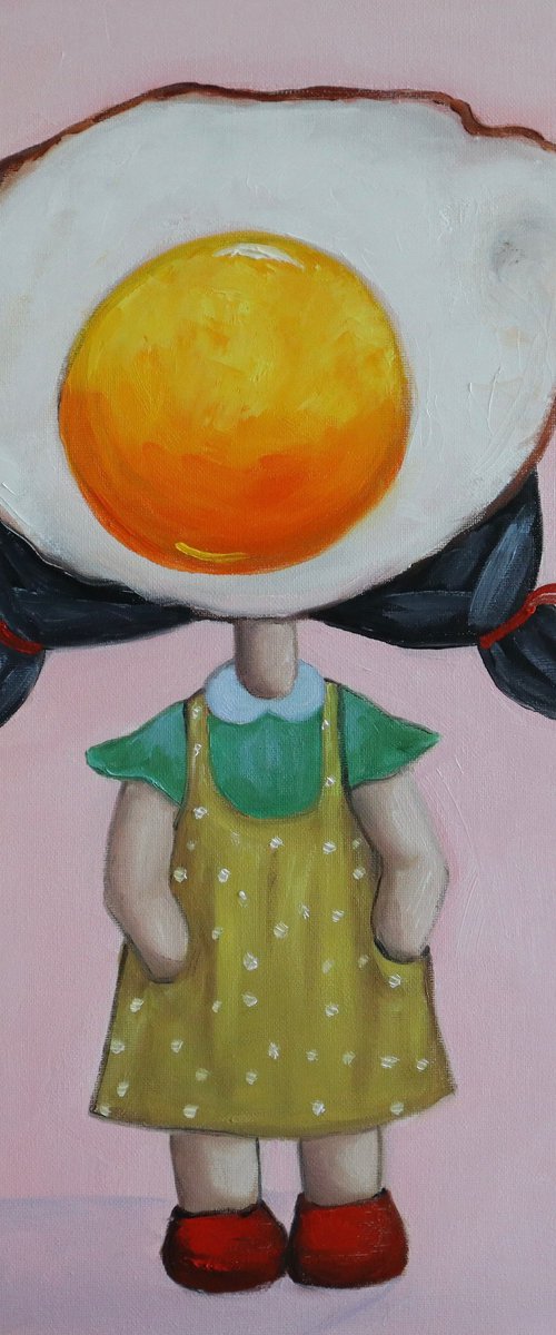 Cute little Egg Girl by Ta Byrne