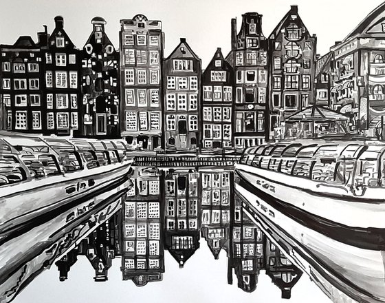 City  Reflection / 87 x 70 cm