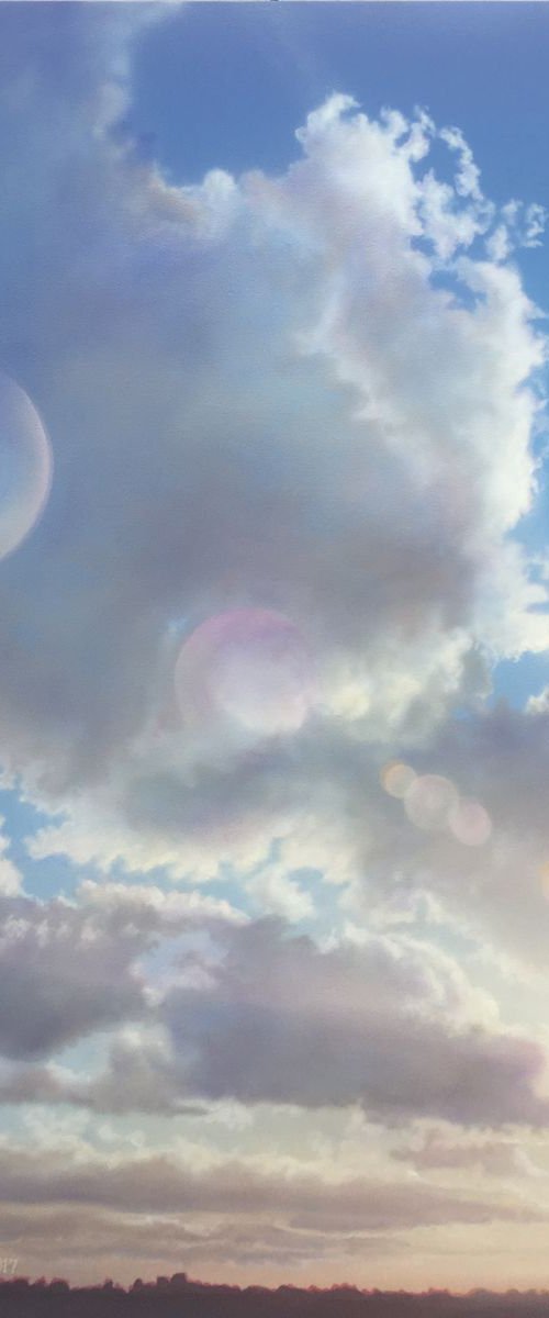 Cloud Over Sun (69.5 x 96cm) by David Tracey