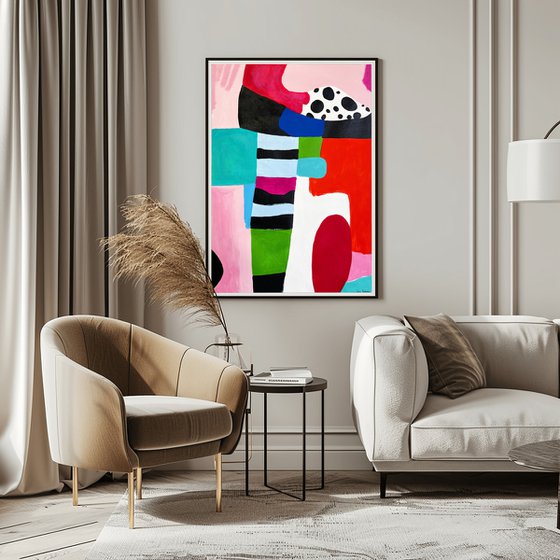 Bold Colorful Abstract art