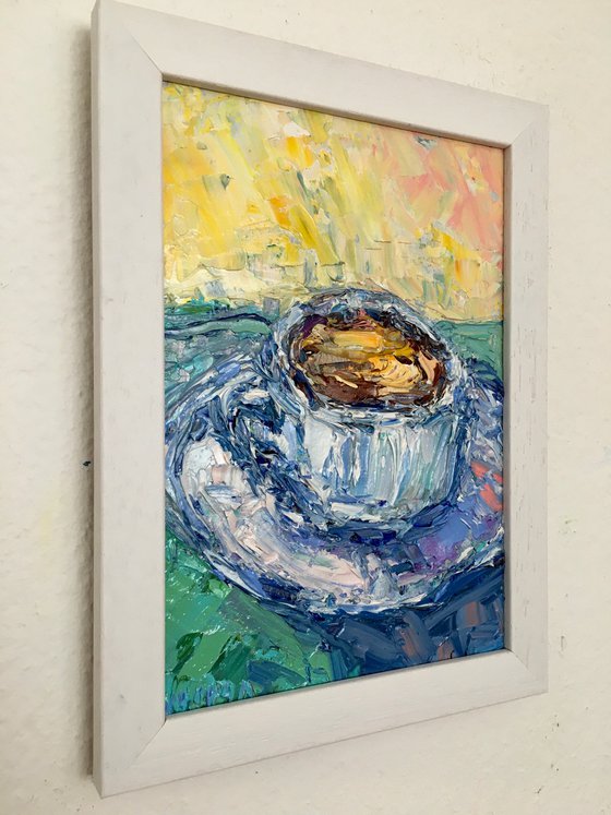 Miniature painting for a café