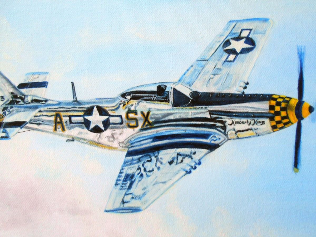 P 51 in Flight by Jeffrey Allen Phillips - My JP Art