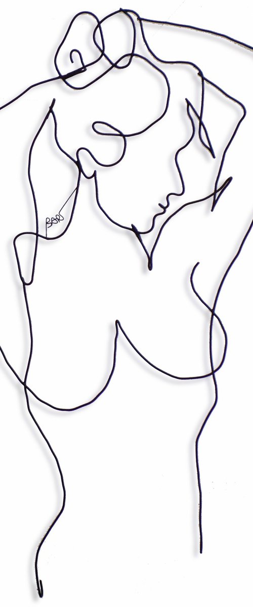 684 Nude fixing her hair by Bart Soutendijk