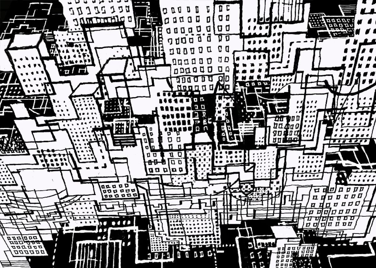 Andy Mercer | Original  Giclée Print | Manhattan Ii | 65 X 50Cm | Artwork For Sale On Artfinder