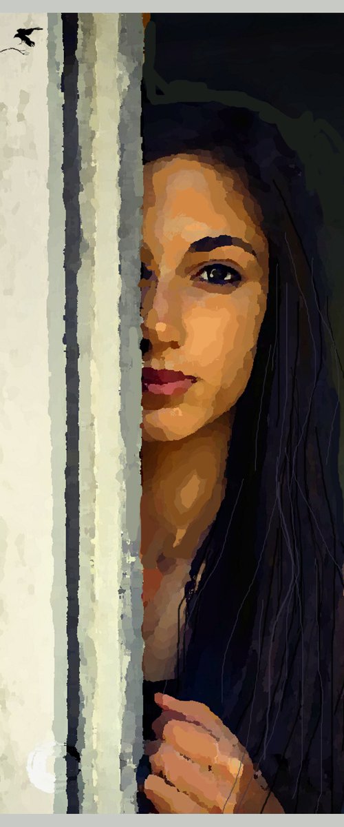 APPREHENSION  27"X32" by Joe McHarg